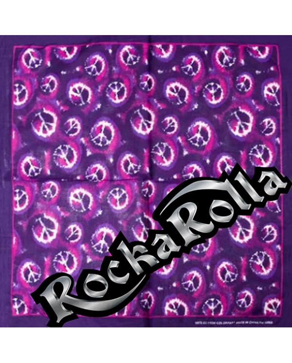 Bandana BAN-052 - Pacific on a Violet Background
