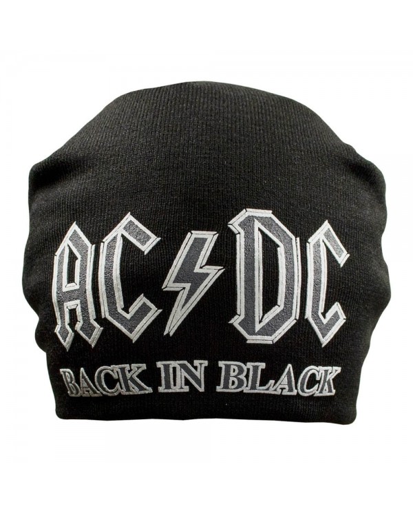 Beanie Hat with Print AC/DC Back In Black